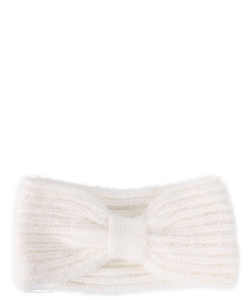 Ribbed Knit Headband HN320057 WHITE